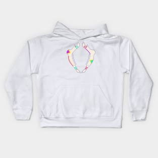 Pastel Deer Jaws Kids Hoodie